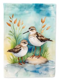 Sandpipers Bird Garden Flag Mailbox Flag Decorative Yard Flag Banner Outside Patio Artwork Yard Flower Beds, Garden Size, Multicolor