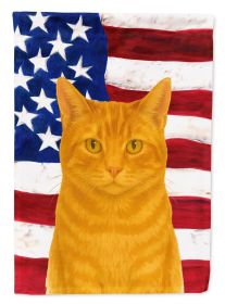 Red Cat American Garden Flag Mailbox Flag Decorative Yard Flag Banner Outside Patio Artwork Yard Flower Beds, Garden Size, Multicolor