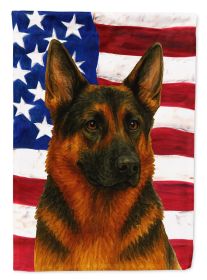 Black and Red German Shepherd American Flag Garden Flag Mailbox Flag Decorative Yard Flag Banner Outside Patio Artwork Yard Flower Beds, Garden S