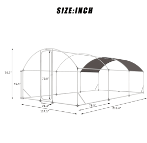 Dome Roof Large Poultry Cage For Hen House, (Option: Silver Metal)
