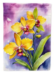 Oncidium Orchids Garden Flag Mailbox Flag Decorative Yard Flag Banner Outside Patio Artwork Yard Flower Beds, Garden Size, Multicolor (Default: Default)